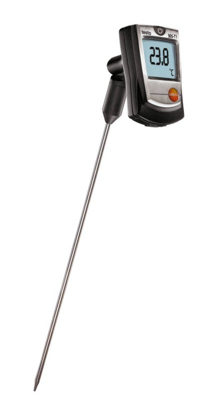 Testo 905-T1 vpichovací teploměr s LCD displejem a dlouhou sondou pro měření teploty v kapalinách